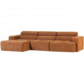 NOVI CHAISE LONGUE SOFA LINKS ORANGE MELANGE 377667-OM