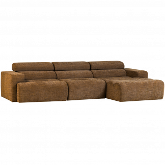 NOVI CHAISE LONGUE SOFA RECHTS CARAMEL MELANGE 377668-KM