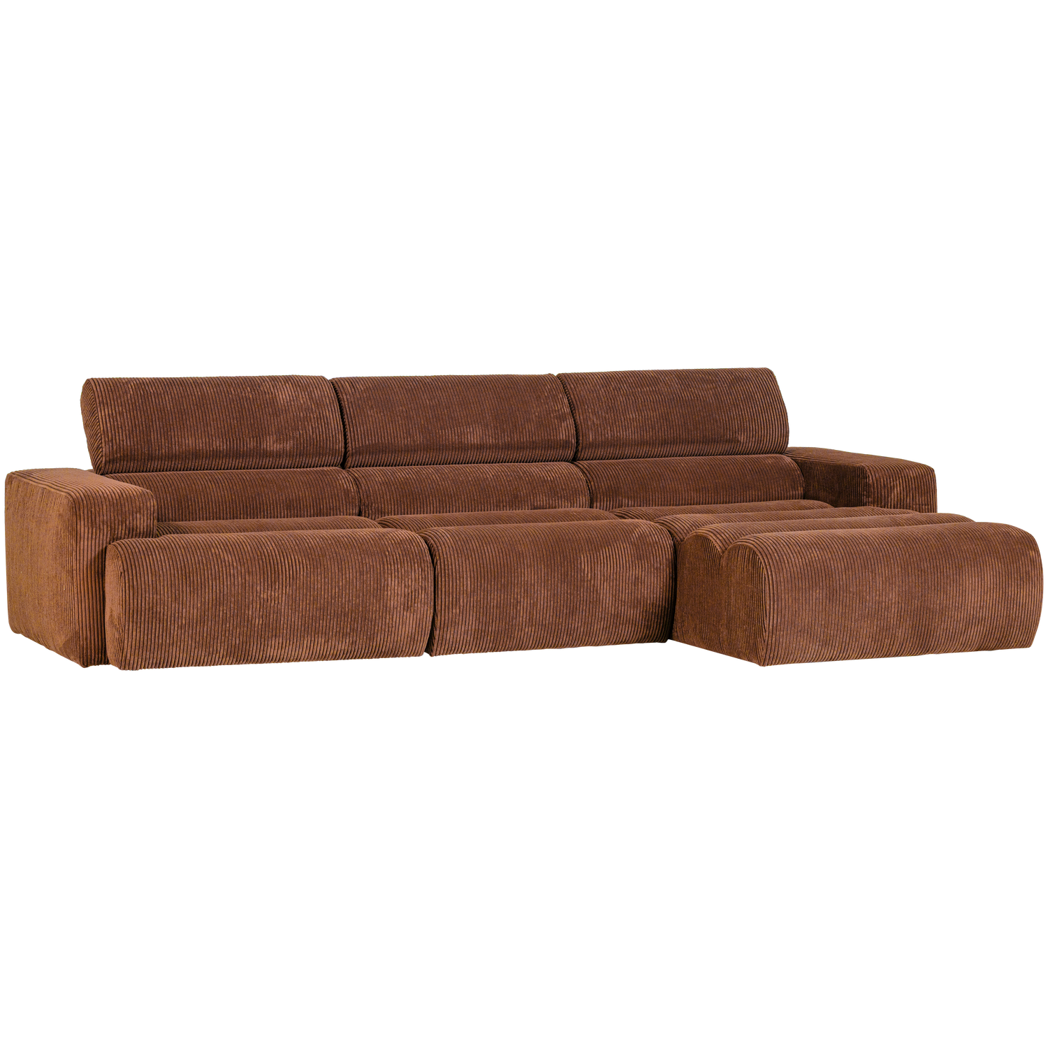 NOVI CHAISE LONGUE SOFA RECHTS GERIPPTER TERRA 377668-RE – Bild 3
