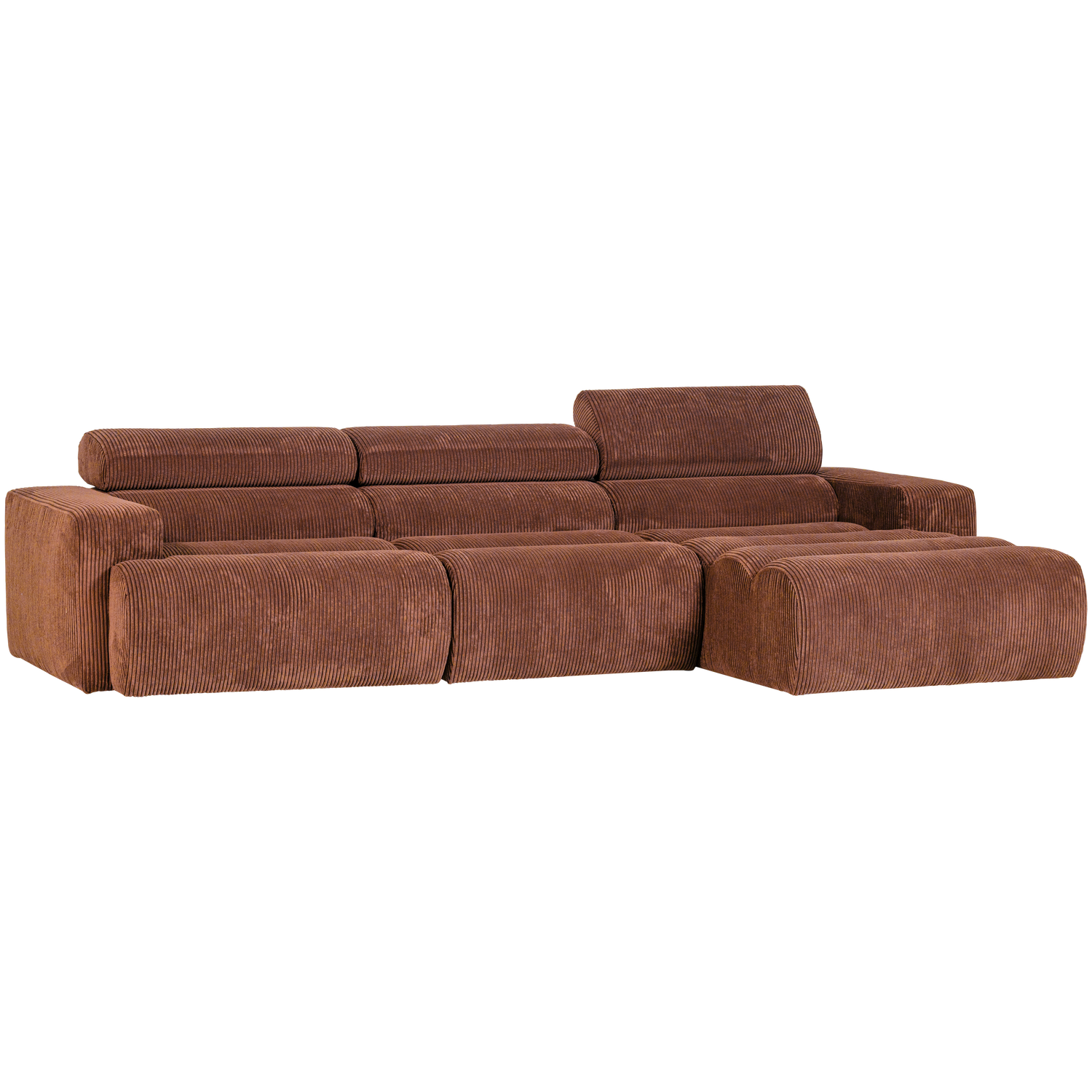 NOVI CHAISE LONGUE SOFA RECHTS GERIPPTER TERRA 377668-RE – Bild 4