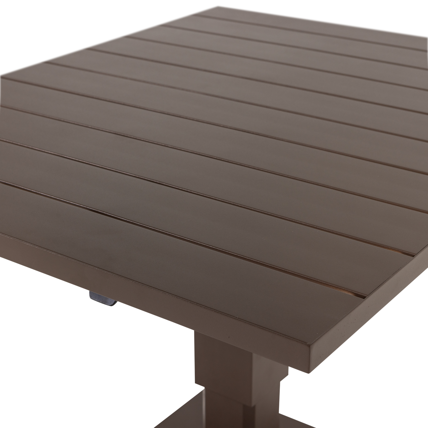 TESSO HOHENVERSTELLBARER TISCH GARTEN ALU BRAUN 377701-B – Bild 7