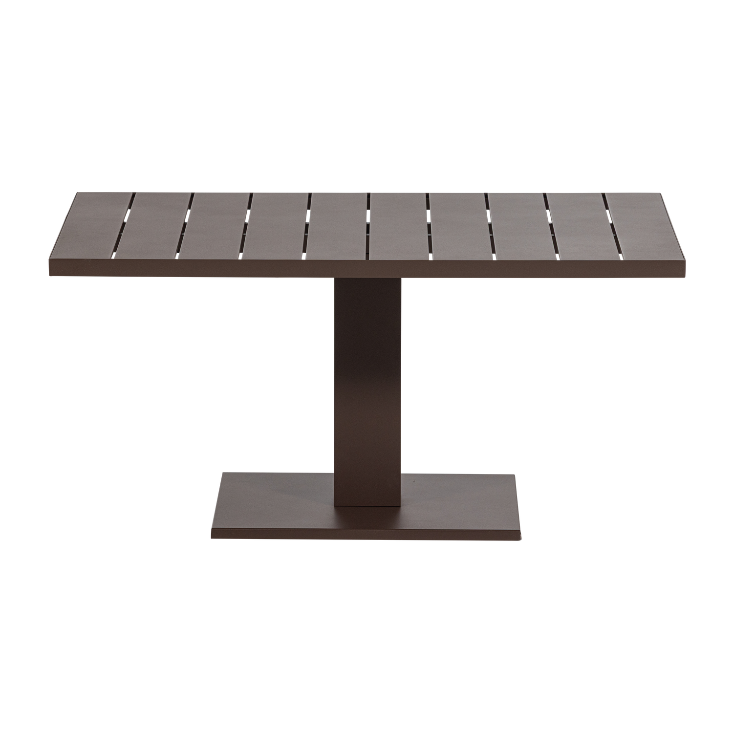 TESSO HOHENVERSTELLBARER TISCH GARTEN ALU BRAUN 377701-B – Bild 5