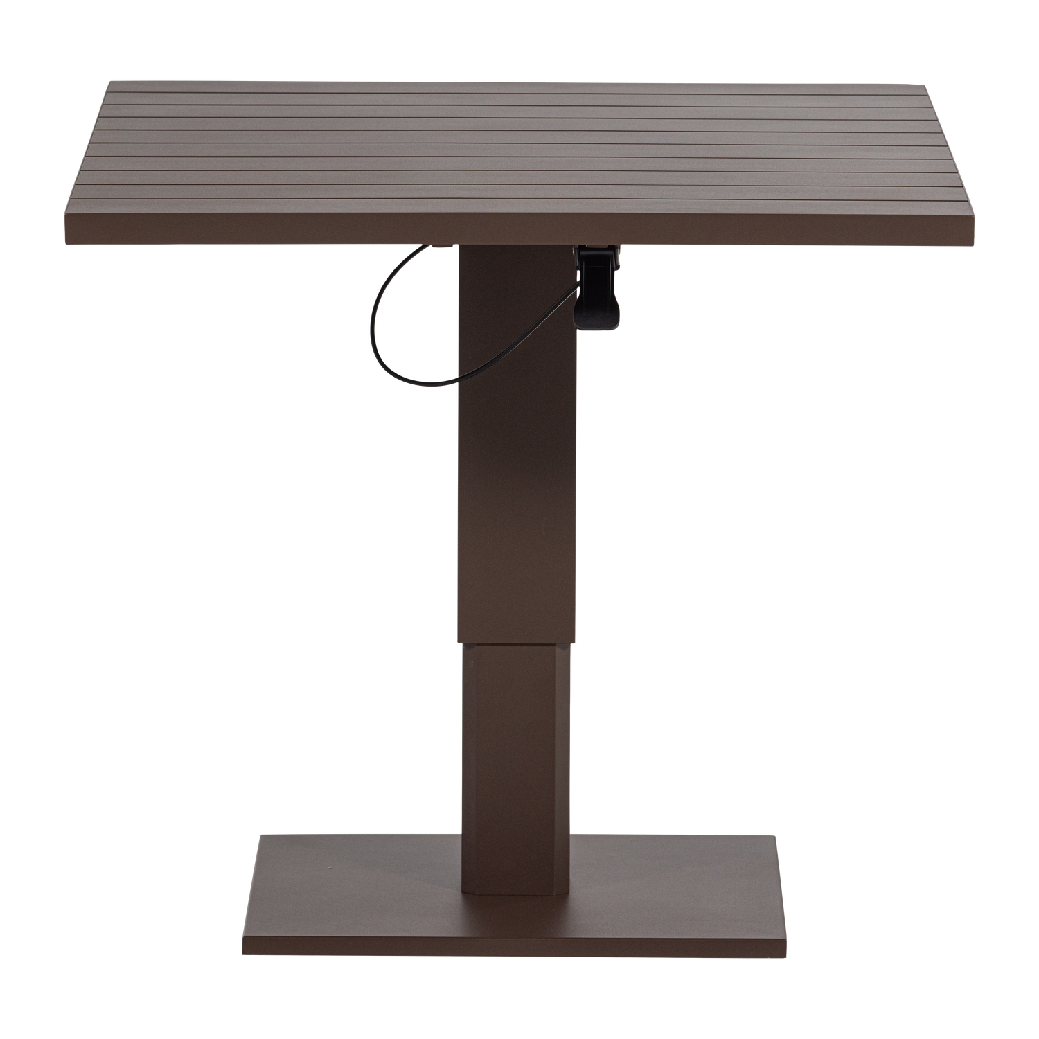 TESSO HOHENVERSTELLBARER TISCH GARTEN ALU BRAUN 377701-B – Bild 6