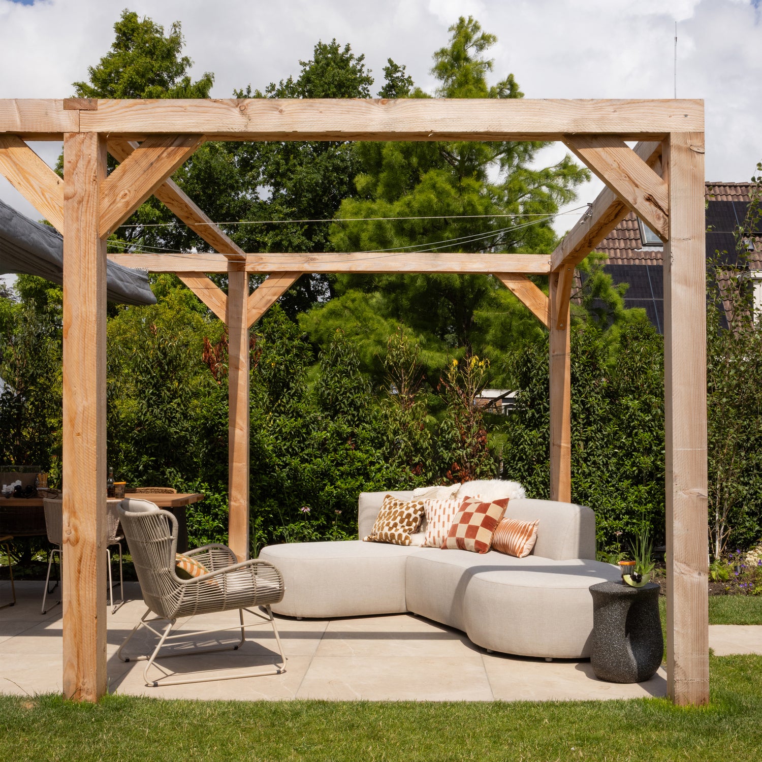 CHIOS GARTEN LOUNGESET ORGANISCH LINKS NATUREL 500034-N – Bild 3