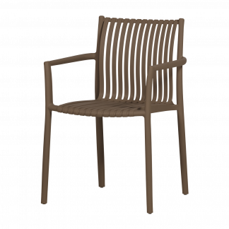 EASY GOING GARTENSTUHL KUNSTSTOFF MITTELBRAUN 377707-M