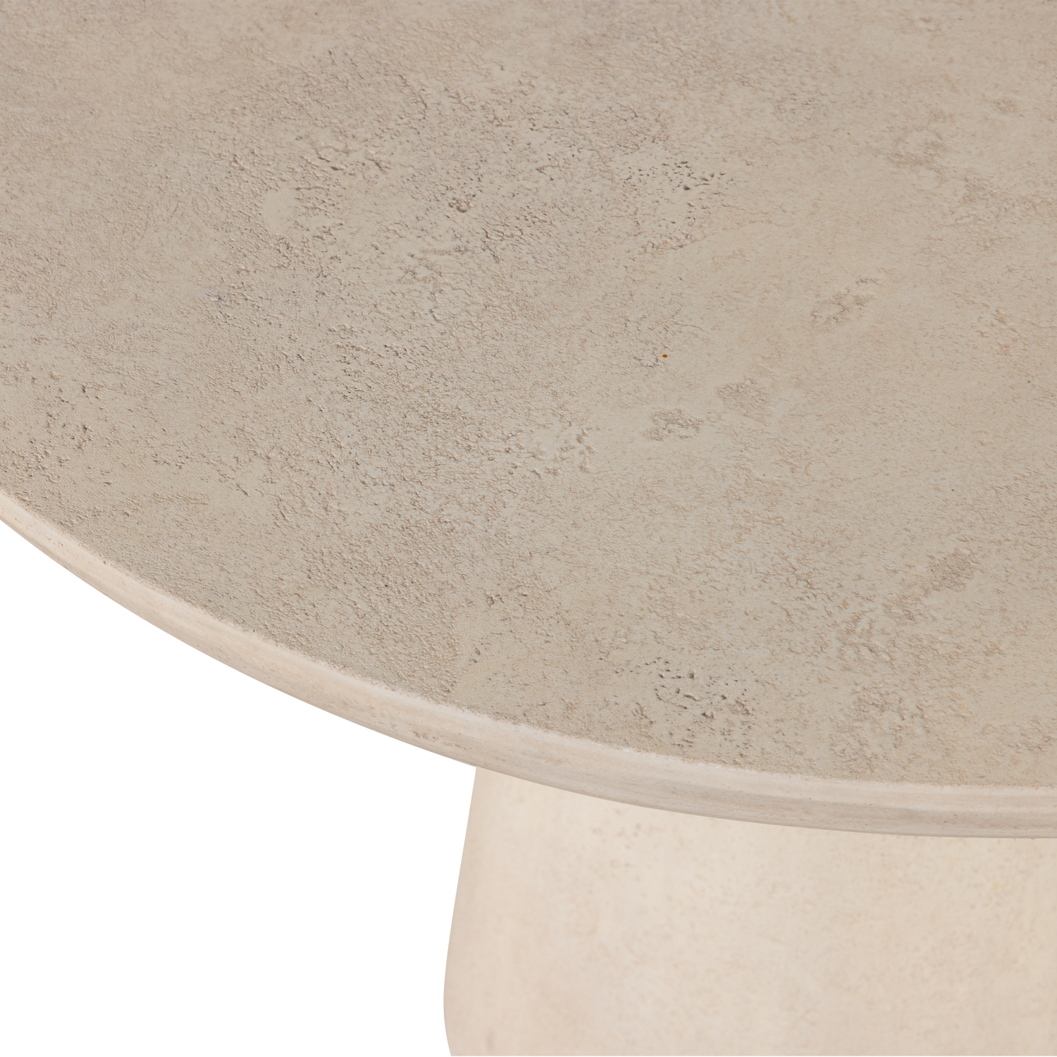 KEVON GARTEN TISCH RUND O100 CM VERSTARKTES BETON NATUR 377718-N – Bild 4