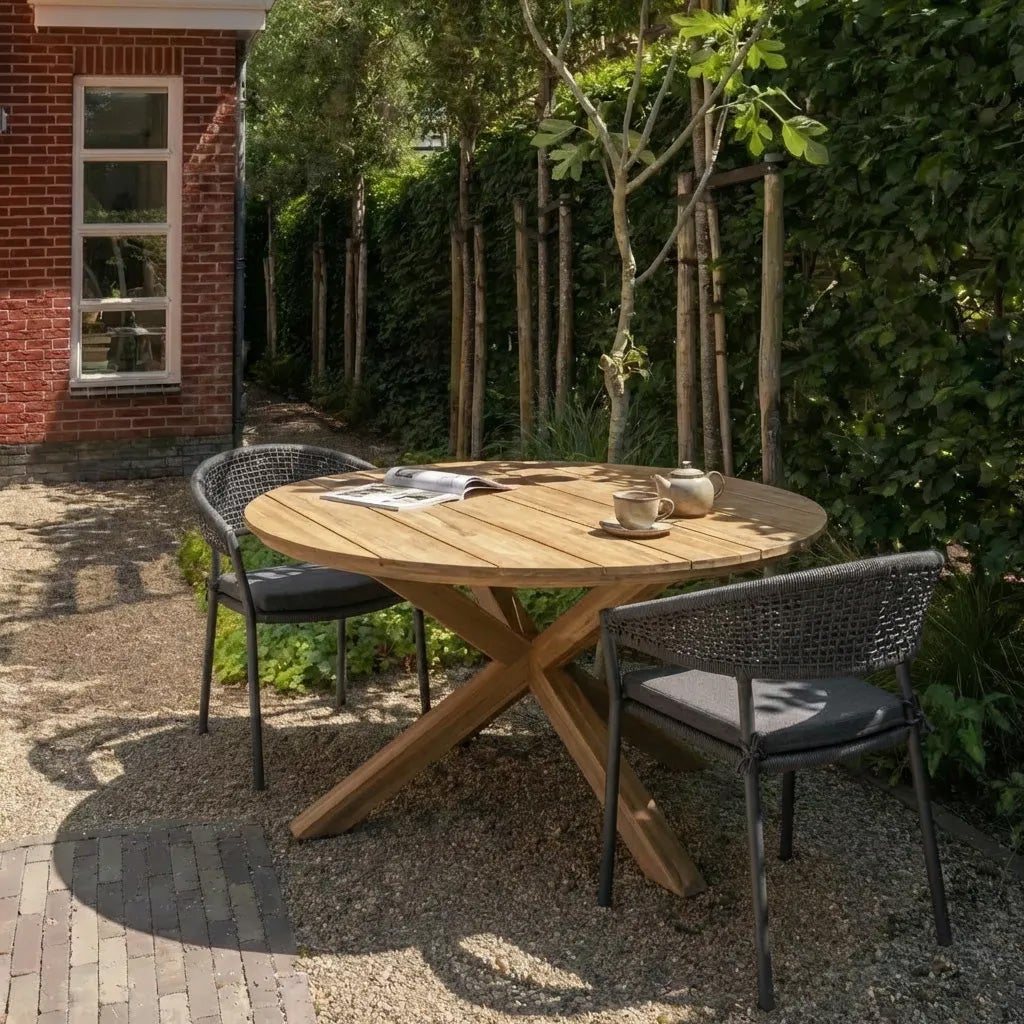 RILO GARTENSTUHL ALUMINIUM POLYESTER BROWN 377736-B – Bild 2