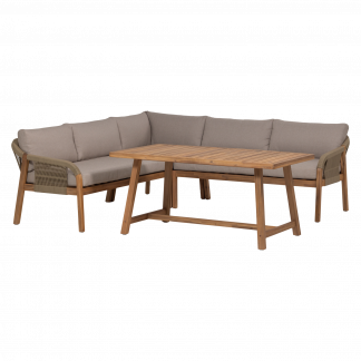 TARO GARTEN LOW DINING LOUNGESET ACACIA HOLZ NATUR [fsc] 377742-N