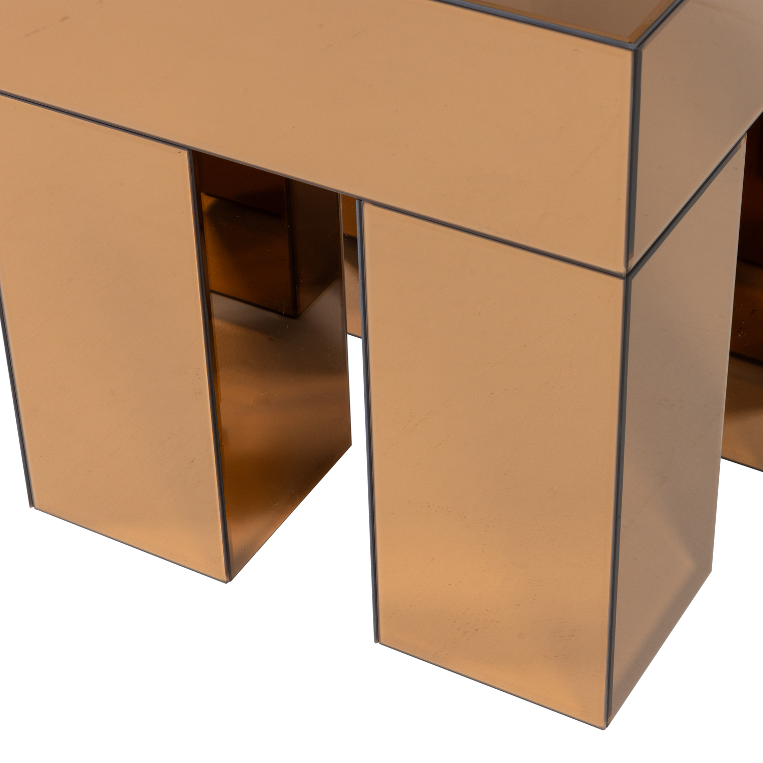 MIRROX BEISTELLTISCH HOLZ SPIEGELGLAS BRAUN [fsc] 377776-B – Bild 6