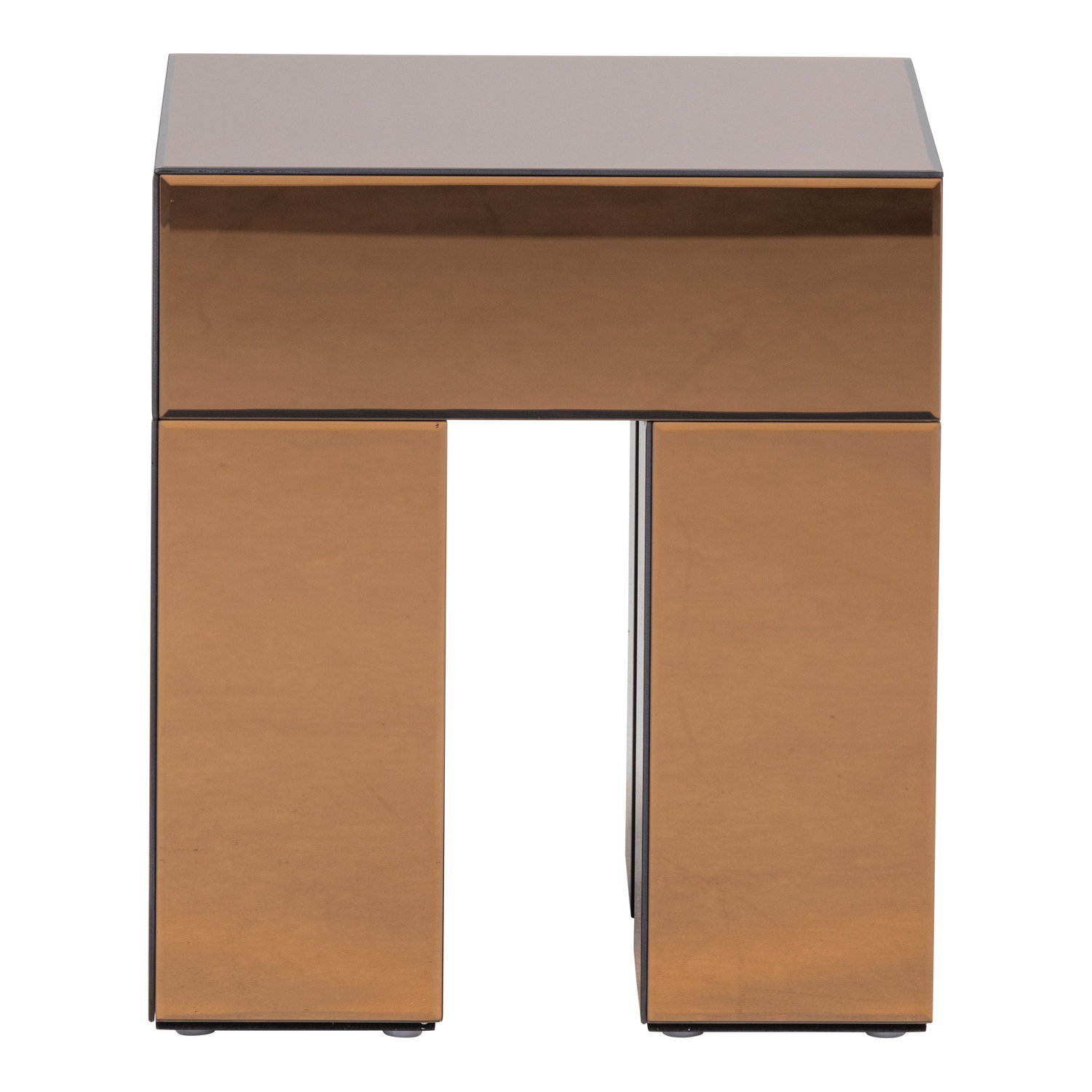 MIRROX BEISTELLTISCH HOLZ SPIEGELGLAS BRAUN [fsc] 377776-B – Bild 4