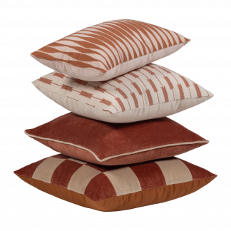 ZENA KISSIN VELVET ROSA ROSTBRUIN - 4ER SET 377781-R