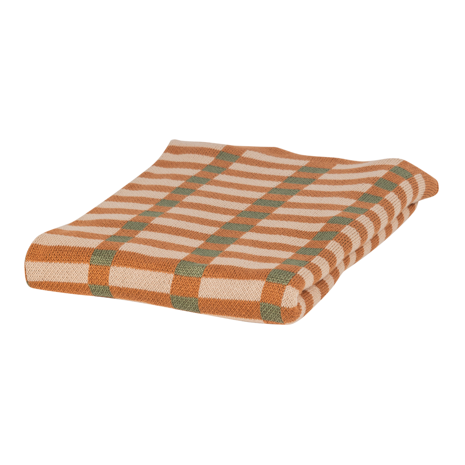 VOLA PLAID GRUN ORANJE 377782-G