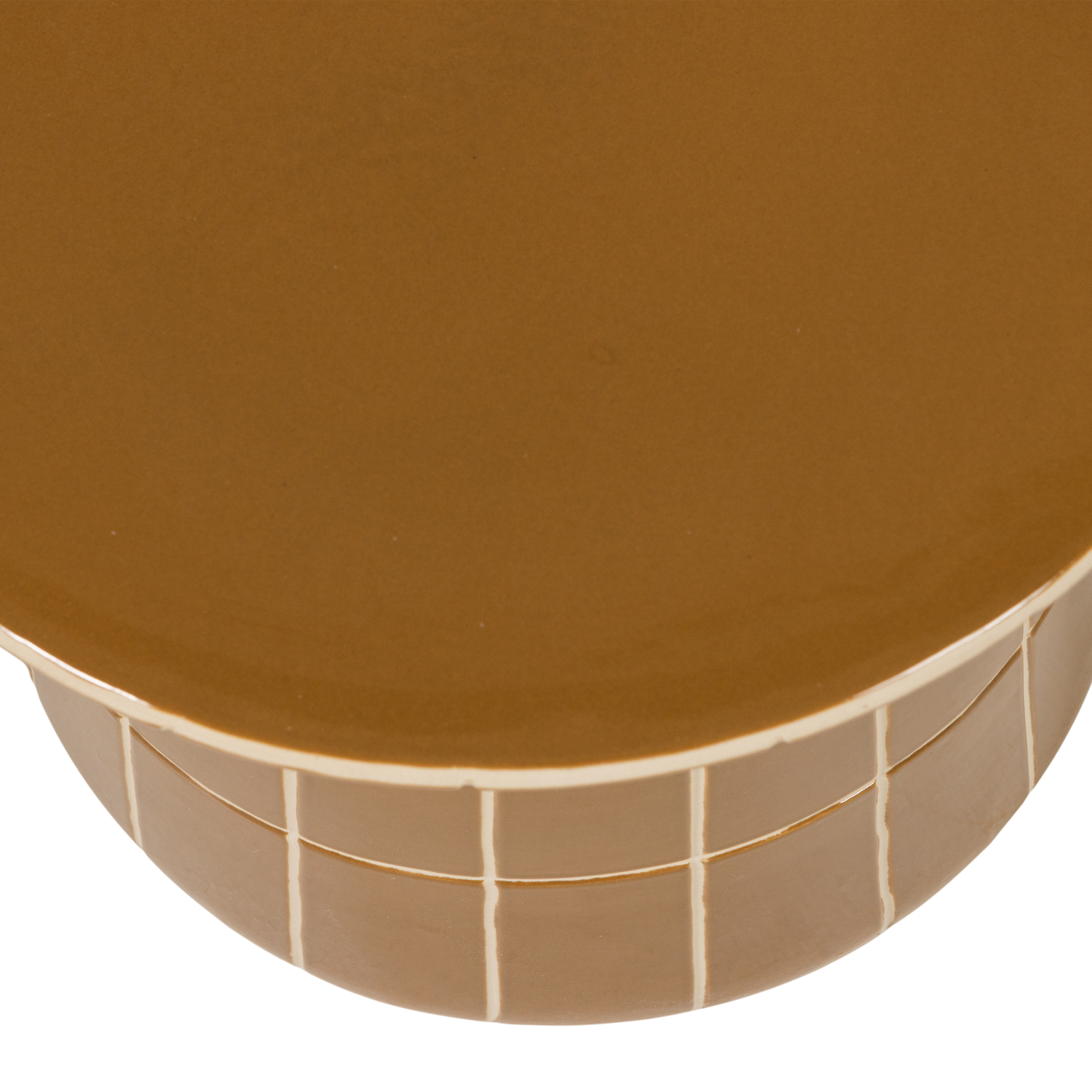 PLU DEKORATIVER BEISTELLTISCH O38X30 CM KERAMIK HONINGGELB 377789-H – Bild 5
