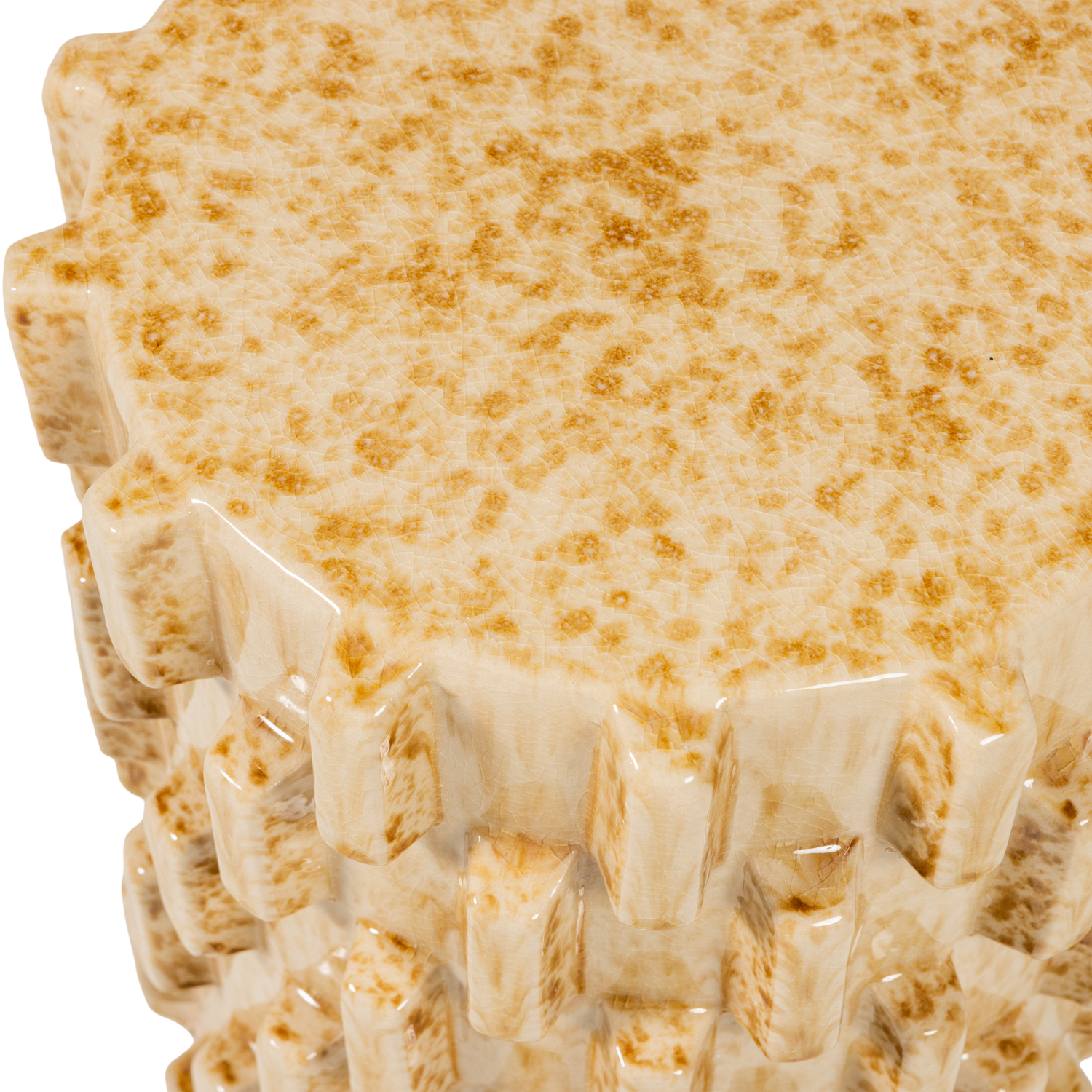 AXU DEKORATIVER BEISTELLTISCH O35X45 CM KERAMIK SAND 377792-Z – Bild 4