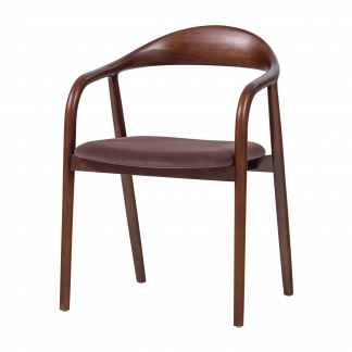 BRAN ESSZIMMERSTUHL BUCHENHOLZ VELVET BRAUN [fsc] 377799-B