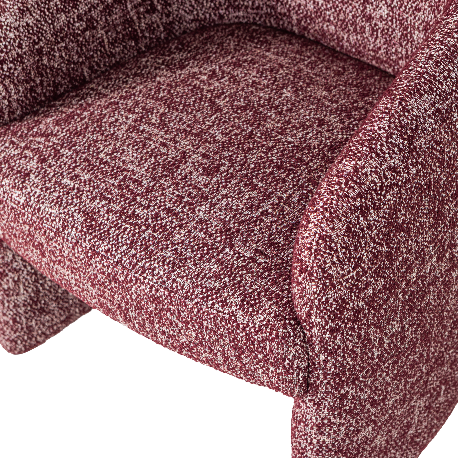 CORDO ESSZIMMERSTUHL MIT RADERN BURGUNDERROT MELANGE [fsc] 377800-B – Bild 6