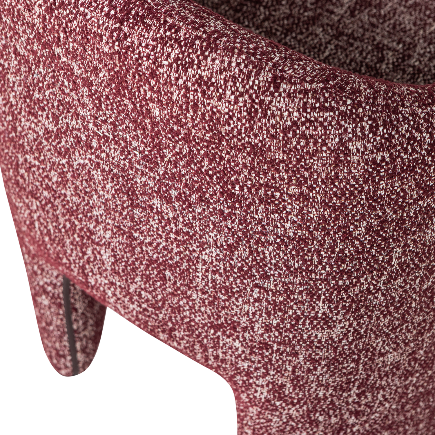 CORDO ESSZIMMERSTUHL MIT RADERN BURGUNDERROT MELANGE [fsc] 377800-B – Bild 7