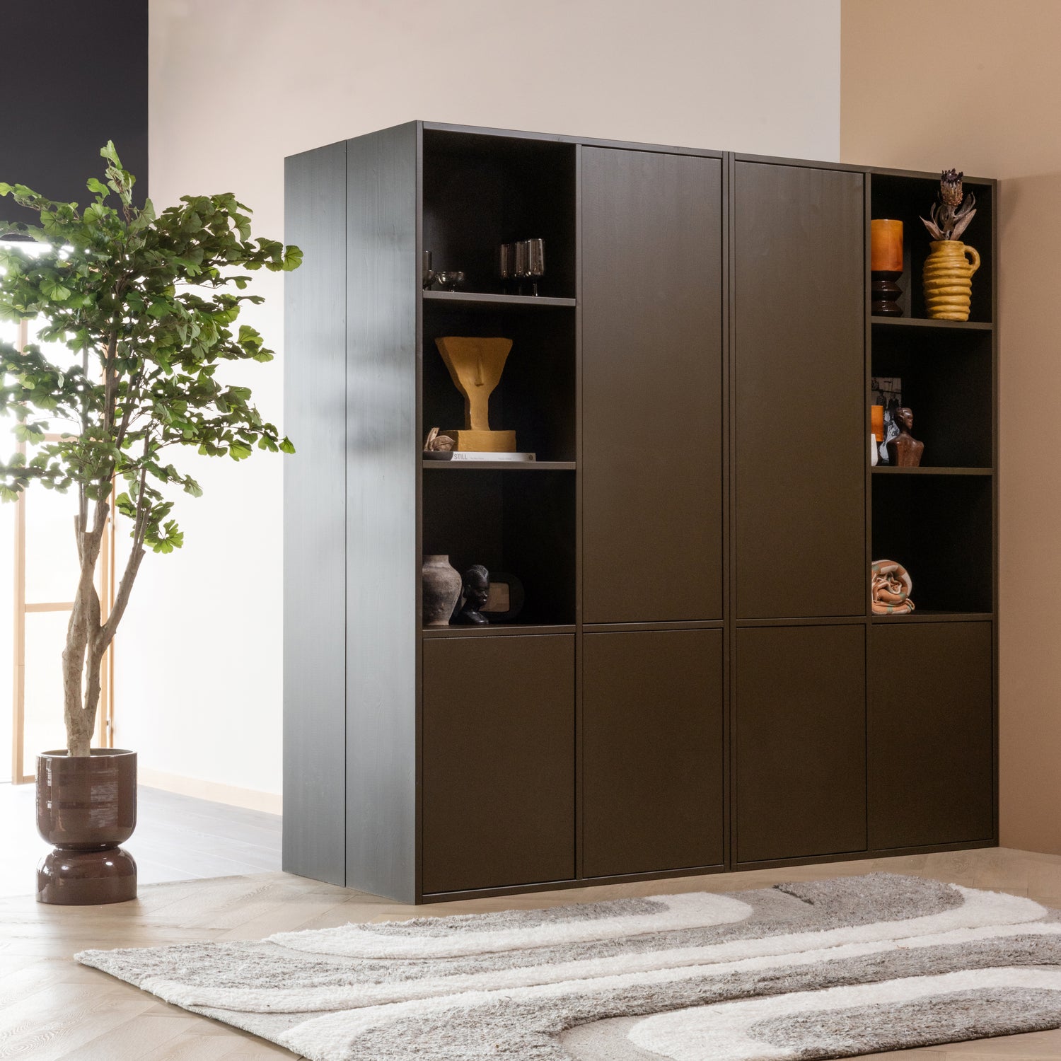 MEGGY ABLAGESCHRANK LINKS 108 CM KIEFER MITTELBRAUN [fsc] 377558-MI – Bild 2