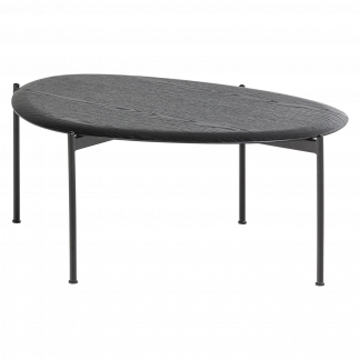 KOTA COUCHTISCH 36X92X68 CM MDF FURNIER SCHWARZ 377832-Z