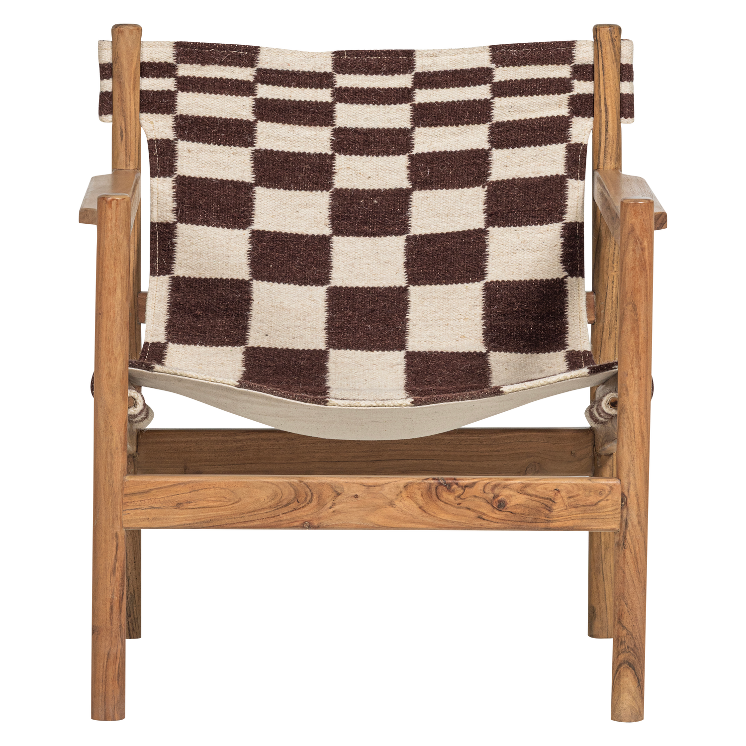 ZANO SESSEL HOLZ BRAUN MIT KELIM-SITZFLACHE NATUR 377837-B – Bild 4