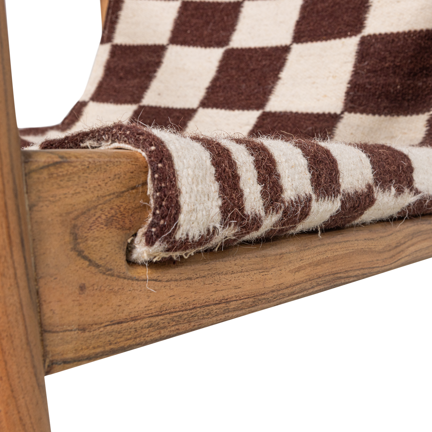 ZANO SESSEL HOLZ BRAUN MIT KELIM-SITZFLACHE NATUR 377837-B – Bild 8