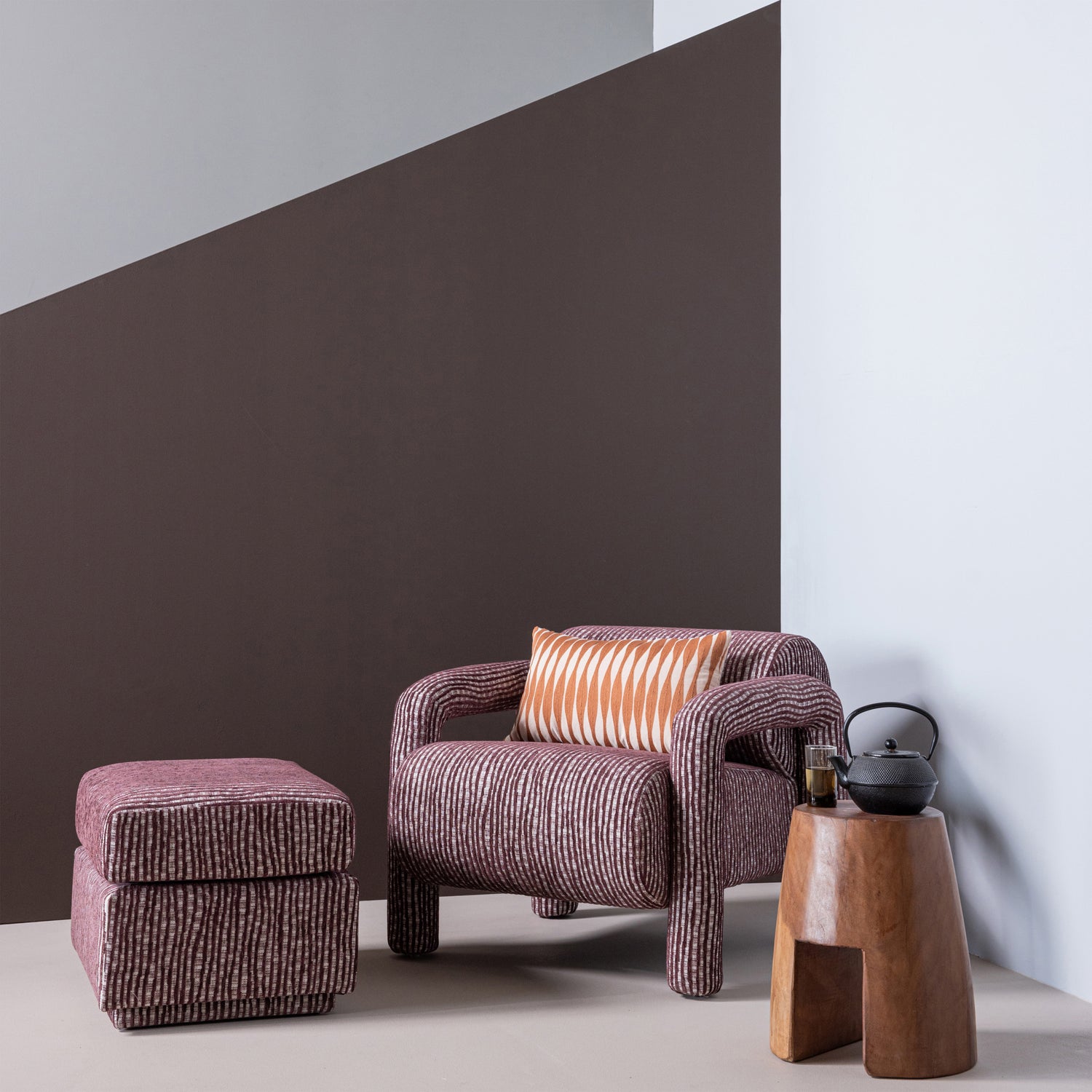 LOU HOCKER MIT DESSIN BORDEAUXROT [fsc] 377834-B – Bild 2