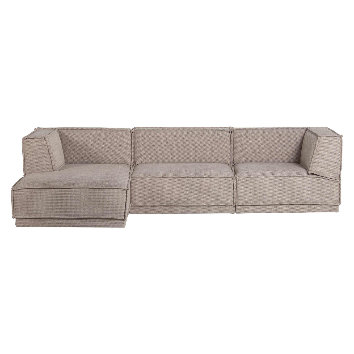 MANU CHAISE LONGUE SOFA LINKS GROB CHENILLE NATUR [fsc] 377860-CN – Bild 3
