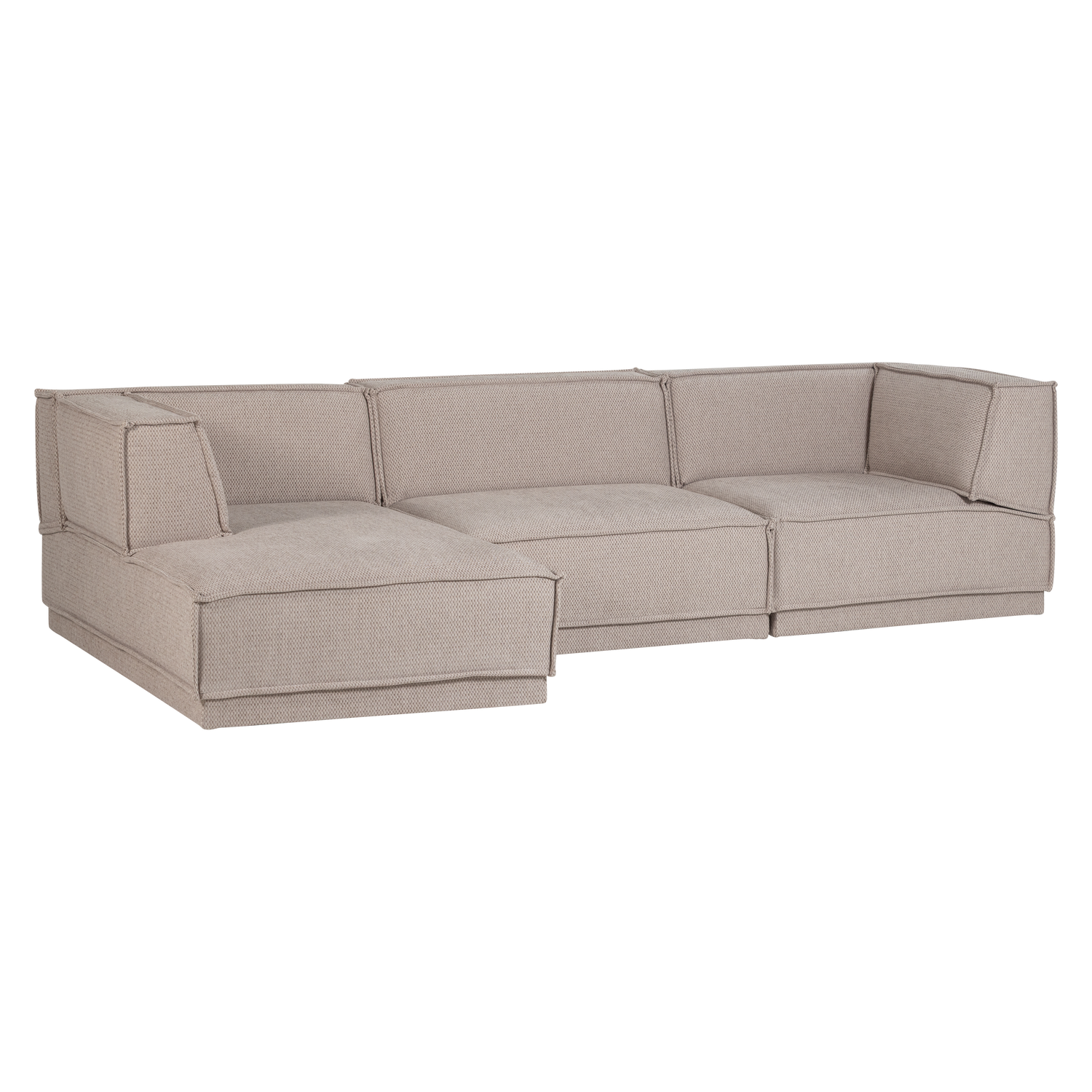 MANU CHAISE LONGUE SOFA LINKS GROB CHENILLE NATUR [fsc] 377860-CN – Bild 4