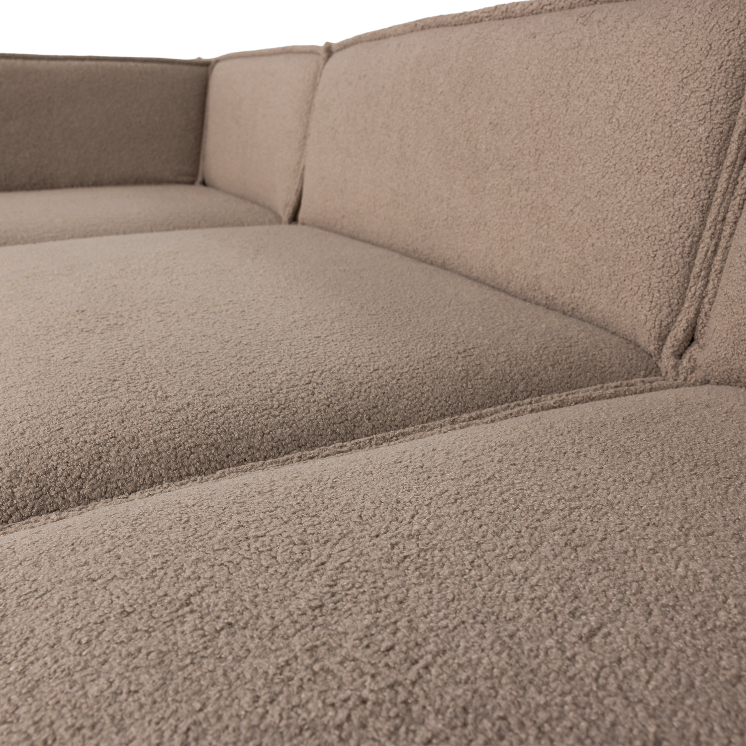 MANU CHAISE LONGUE SOFA LINKS TEDDY TAUPE [fsc] 377860-TT – Bild 6