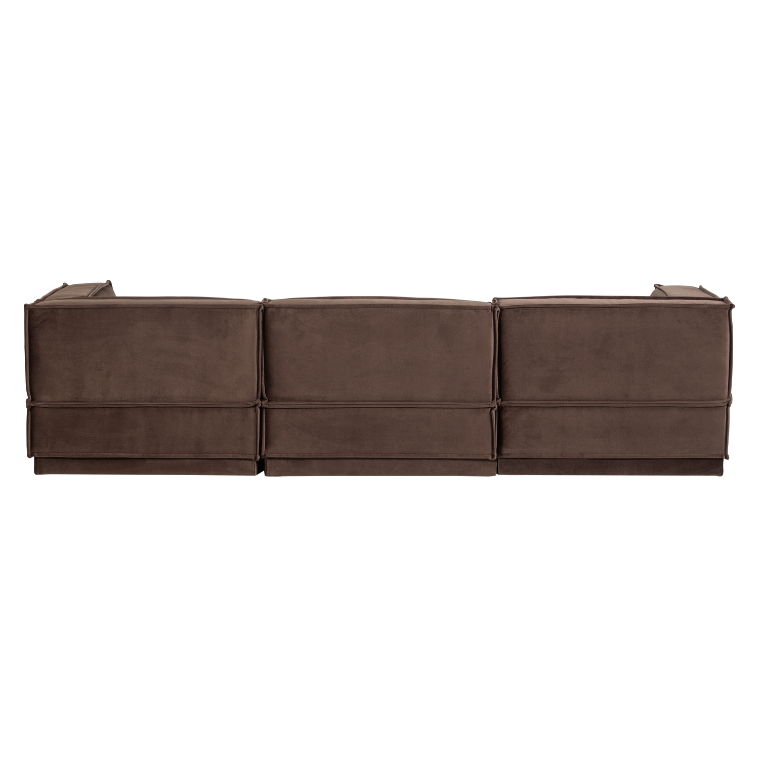MANU CHAISE LONGUE SOFA LINKS VELVET BRAUN [fsc] 377860-VB – Bild 6
