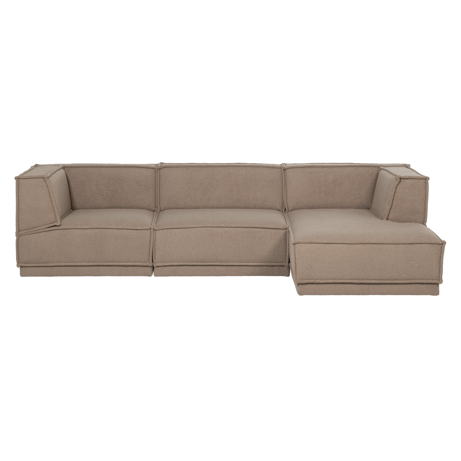 MANU CHAISE LONGUE SOFA RECHTS TEDDY TAUPE [fsc] 377861-TT – Bild 2