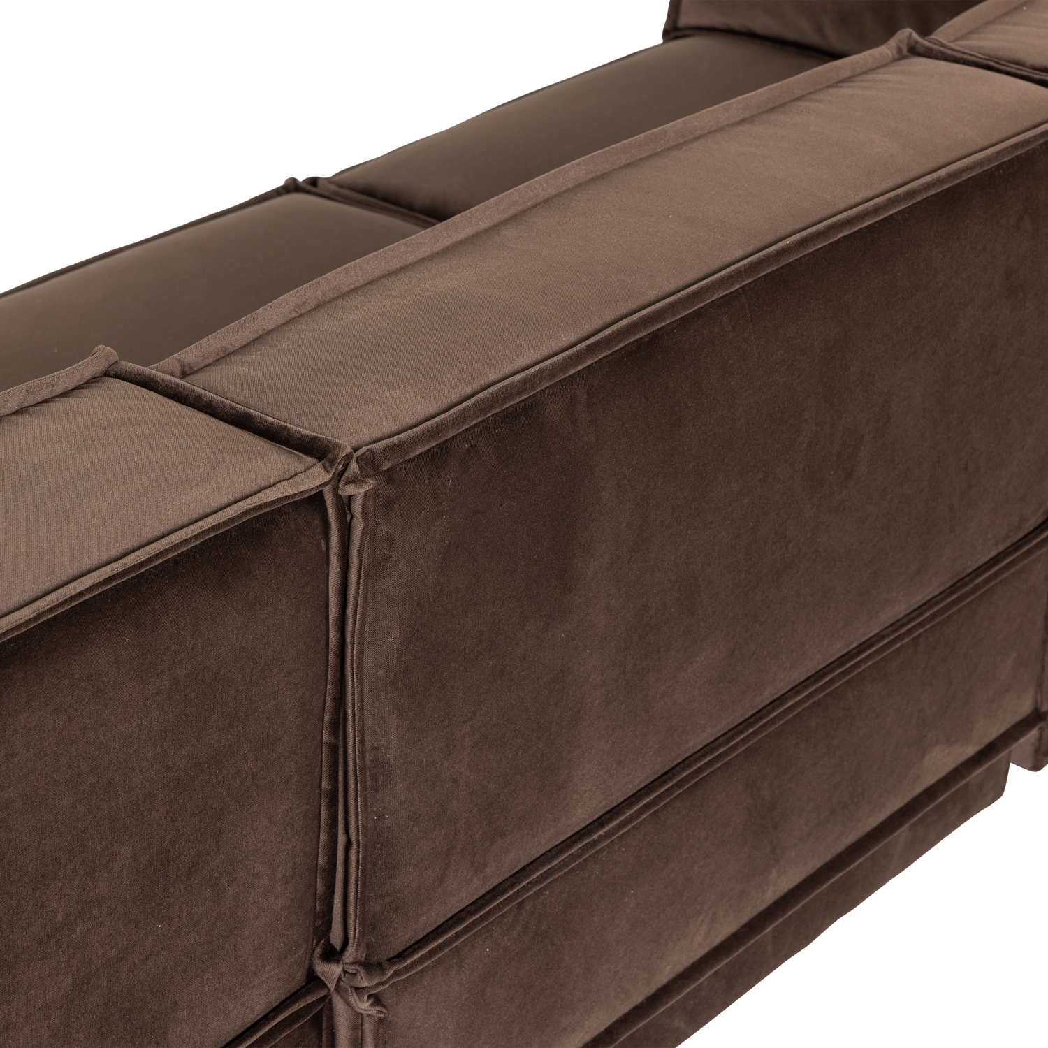 MANU CHAISE LONGUE SOFA RECHTS VELVET BRAUN [fsc] 377861-VB – Bild 8