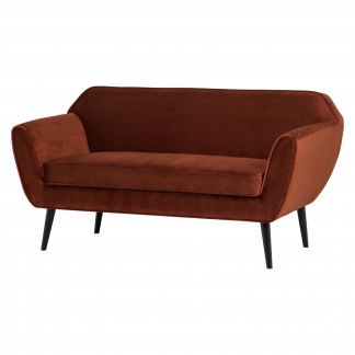 ROCCO SOFA 150 CM SAMT ROSTBRAUN [fsc] 377863-126