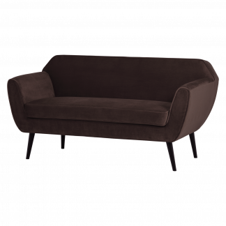 ROCCO SOFA 150 CM SAMT DUNKELBRAUN [fsc] 377863-D