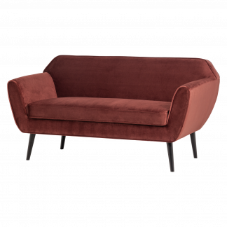 ROCCO SOFA 150 CM SAMT BORDEAUXROT [fsc] 377863-R