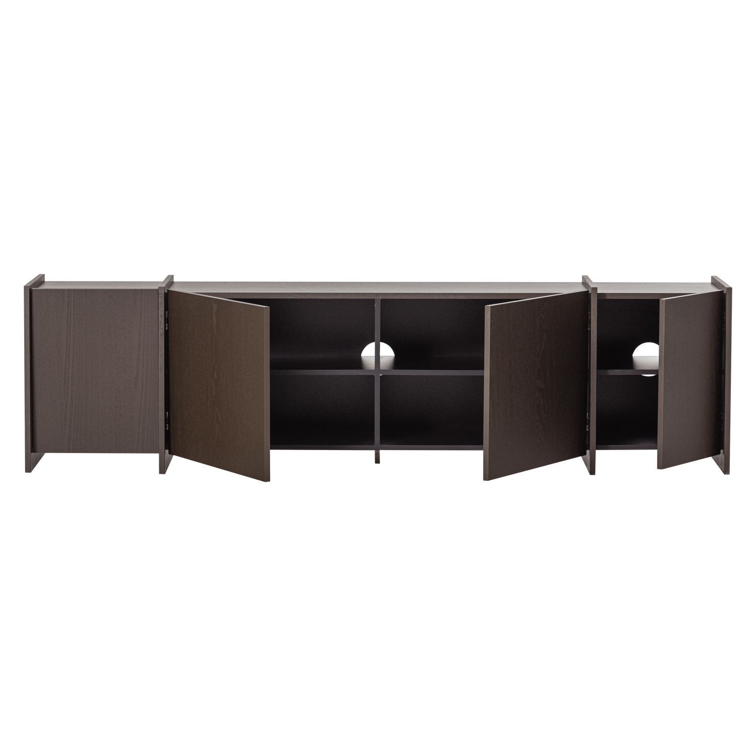 BROCK TV-MOBEL 200 CM ASCHE FURNIER MITTELBRAUN [fsc] 377891-MI – Bild 5