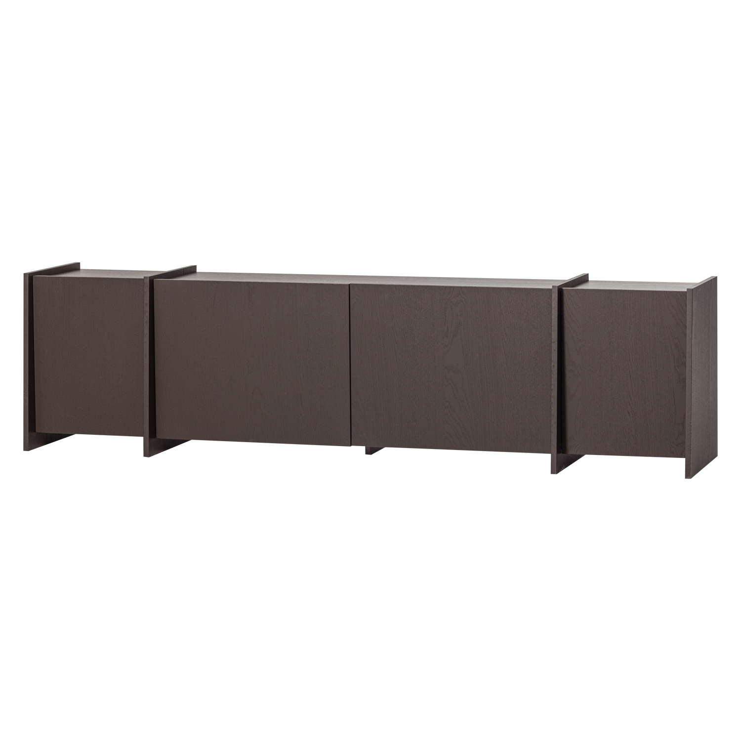 BROCK TV-MOBEL 200 CM ASCHE FURNIER MITTELBRAUN [fsc] 377891-MI