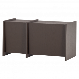 BROCK TV-MOBEL 102 CM ASCHE FURNIER MITTELBRAUN [fsc] 377892-MI