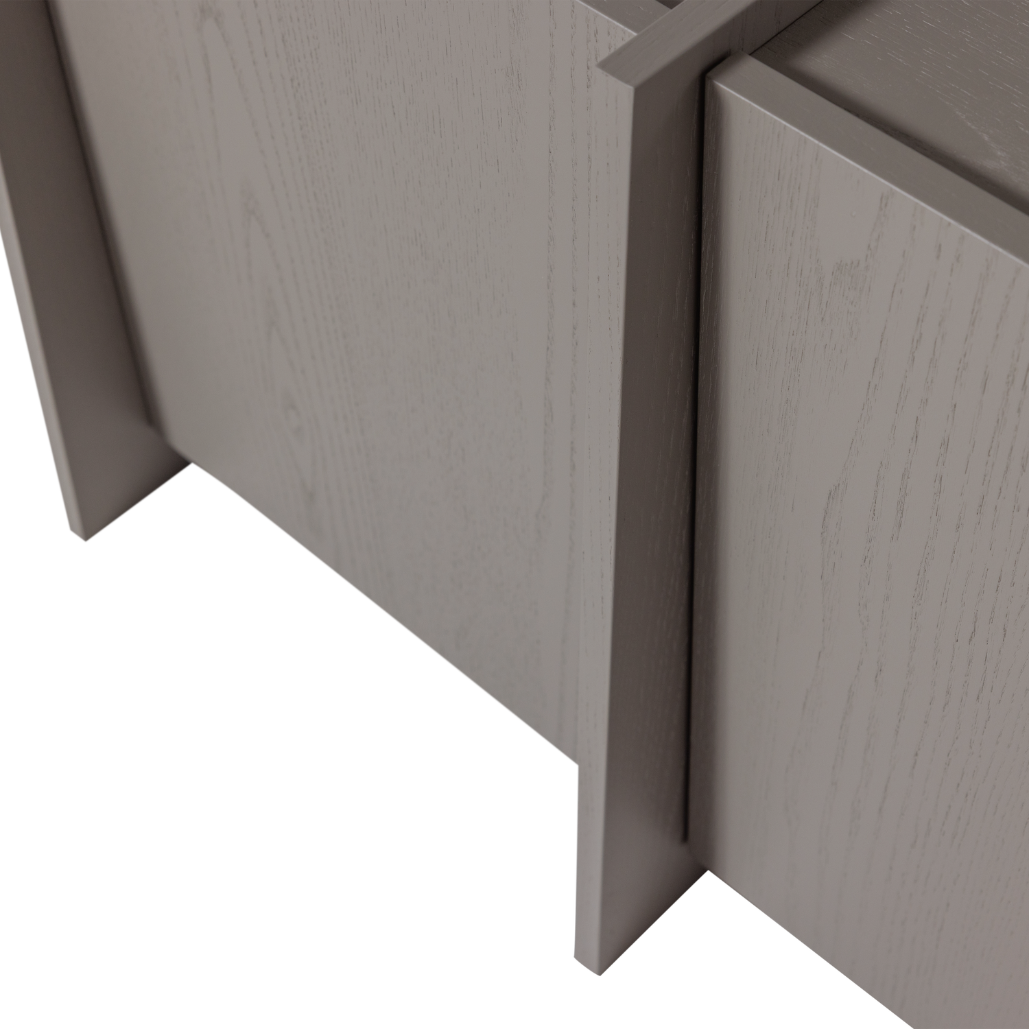 BROCK TV-MOBEL 102 CM ASCHE FURNIER WARMES GRAU [fsc] 377892-WG – Bild 6