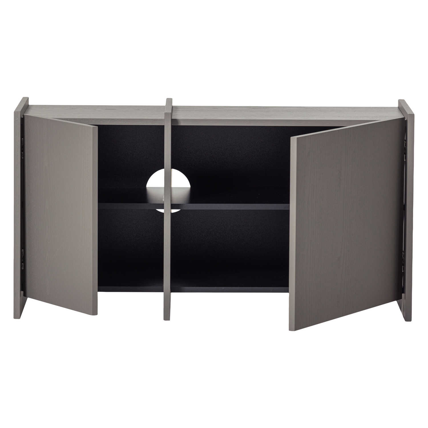 BROCK TV-MOBEL 102 CM ASCHE FURNIER WARMES GRAU [fsc] 377892-WG – Bild 4