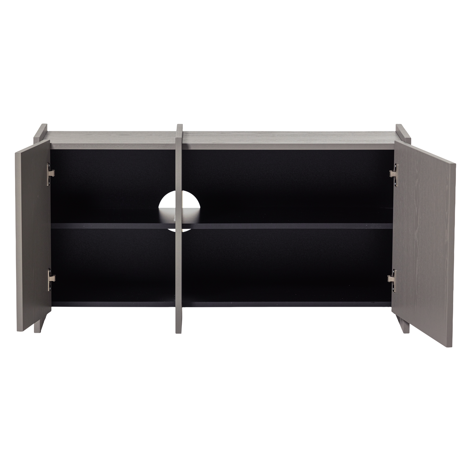 BROCK TV-MOBEL 102 CM ASCHE FURNIER WARMES GRAU [fsc] 377892-WG – Bild 5