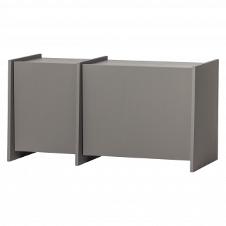BROCK TV-MOBEL 102 CM ASCHE FURNIER WARMES GRAU [fsc] 377892-WG