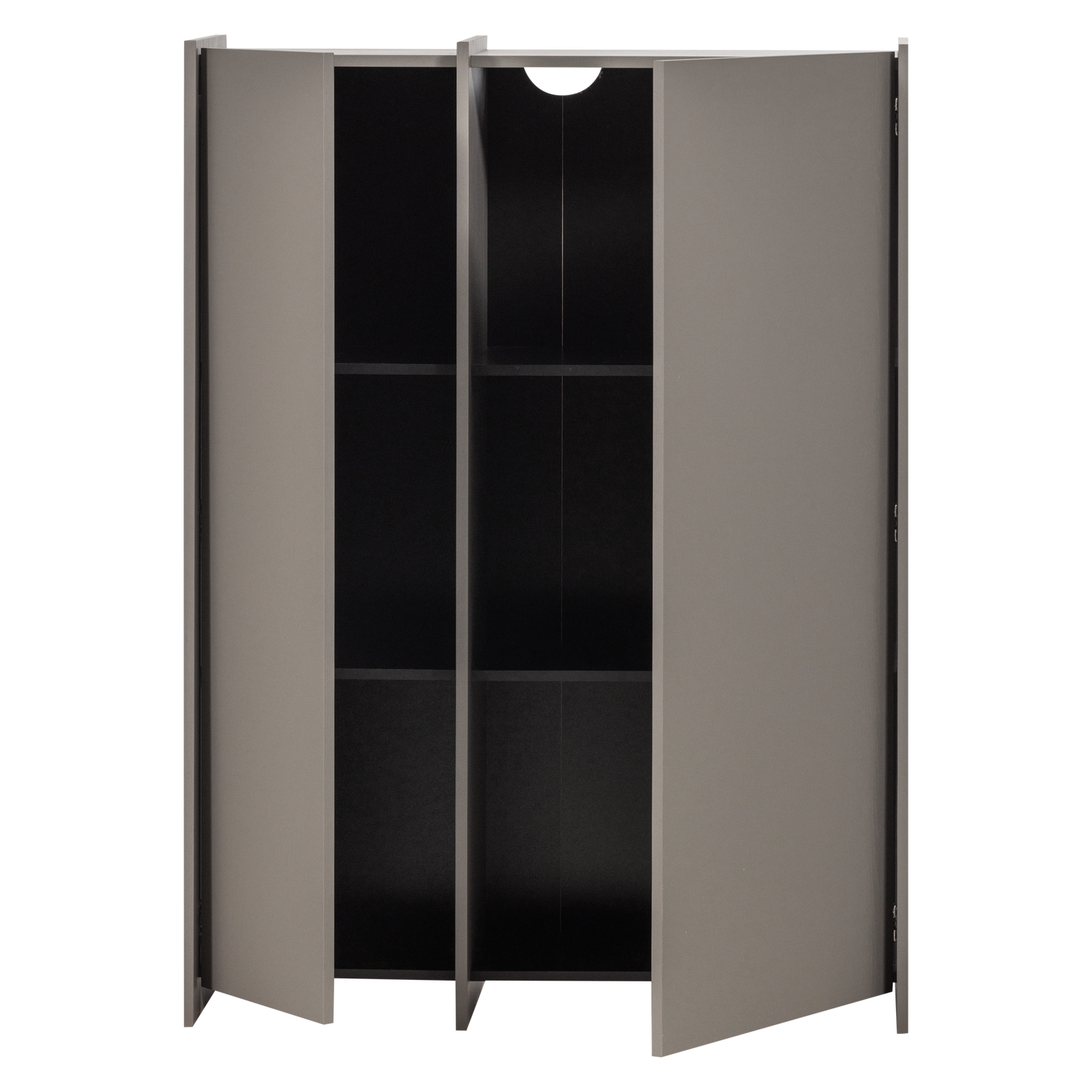BROCK 2-TUREN SCHRANK ASCHE FURNIER WARMES GRAU [fsc] 377894-WG – Bild 5