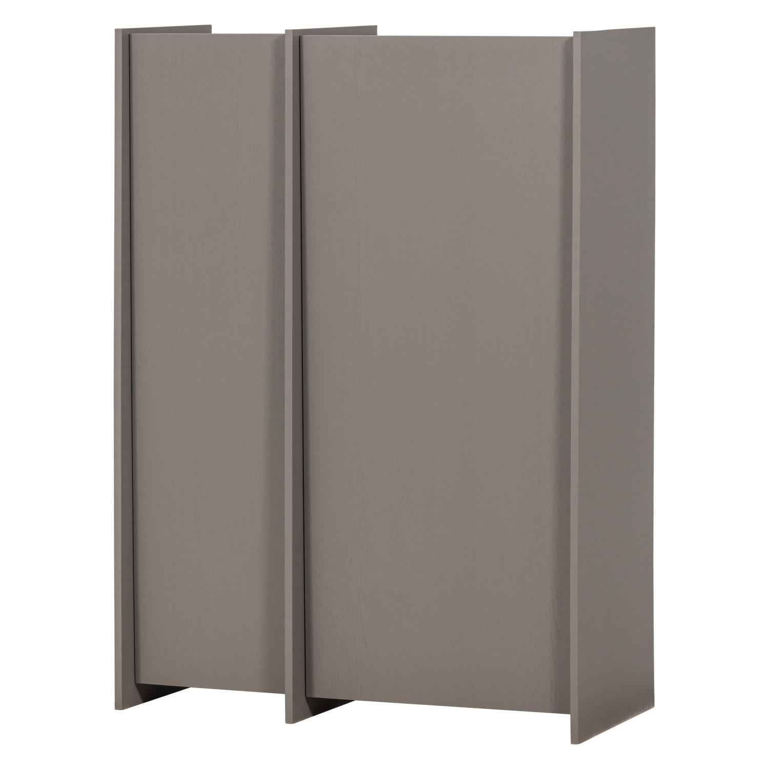 BROCK 2-TUREN SCHRANK ASCHE FURNIER WARMES GRAU [fsc] 377894-WG