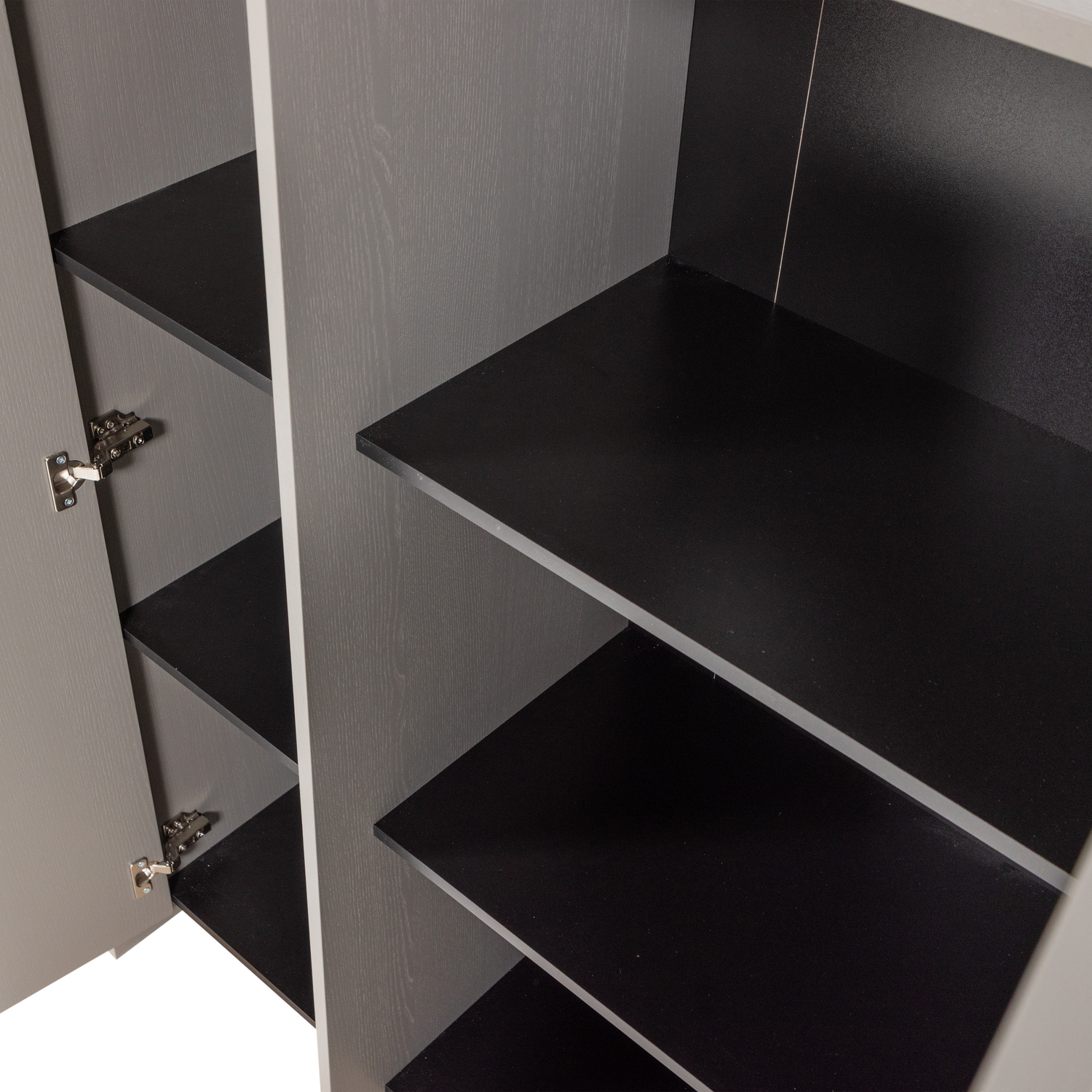 BROCK 2-TUREN SCHRANK ASCHE FURNIER WARMES GRAU [fsc] 377894-WG – Bild 7