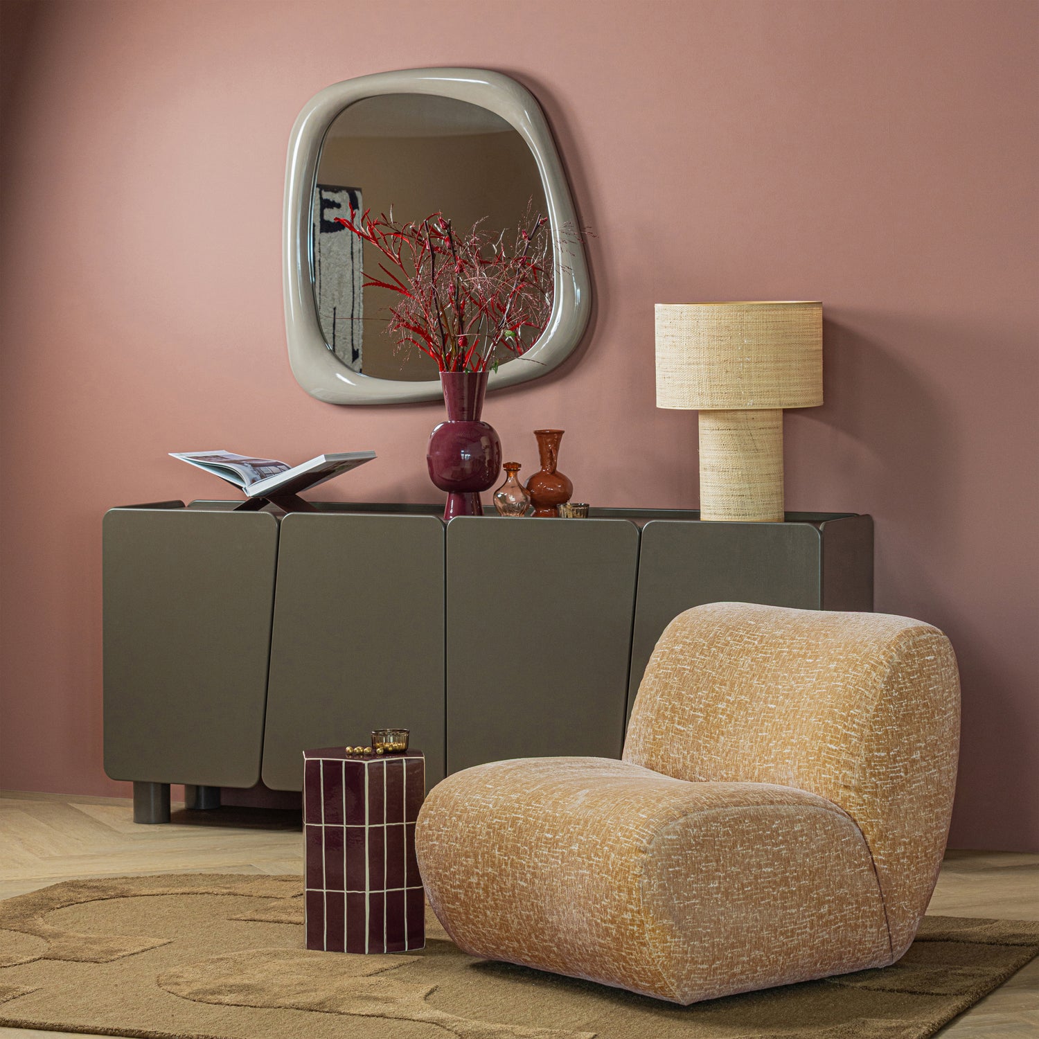 LIVO TEPPICH VISKOSE WOLLE BROWN 170x240 CM 377796-B – Bild 3