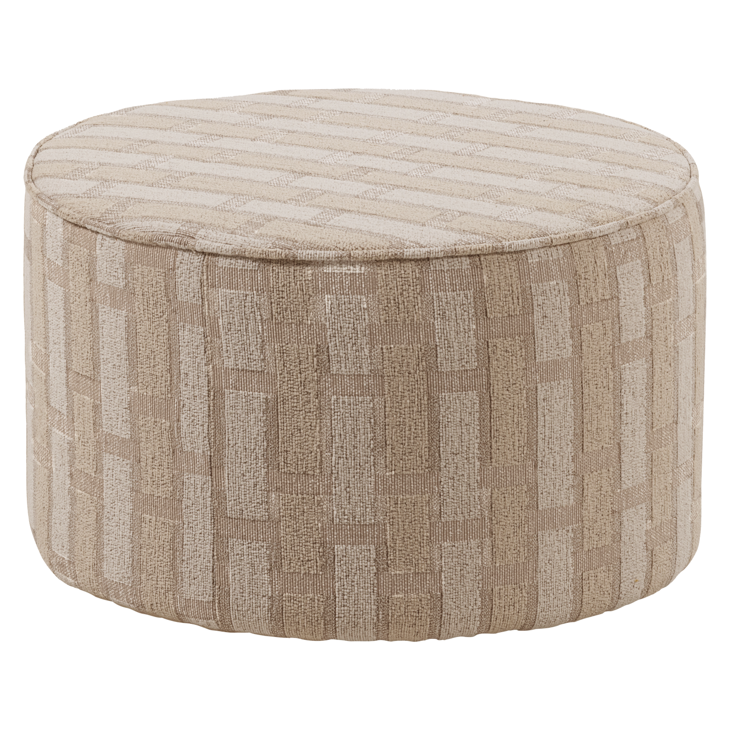 SARLI HOCKER NIEDRIG RAUTENMUSTER CHENILLE NATUR BEIGE [fsc] 377900-NB