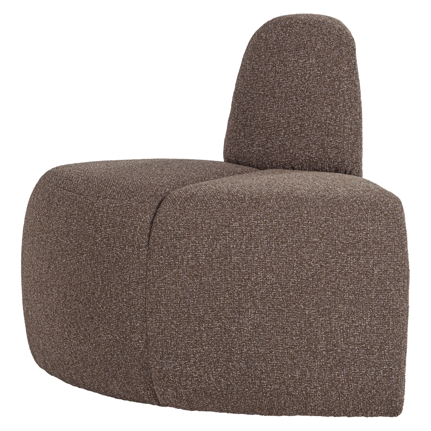 MOJO ESSBANK ECK RUND MIT RUCKENLEHNE BOUCLE BRAUN [fsc] 377901-BM