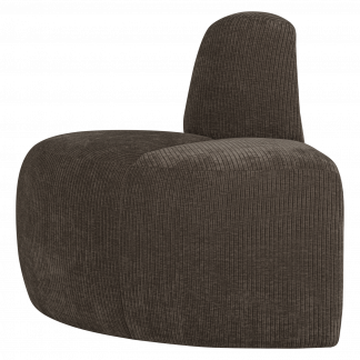 MOJO ESSBANK ECK RUND MIT RUCKENLEHNE GERIPPTER BRAUN [fsc] 377901-B