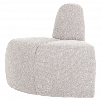 MOJO ESSBANK ECK RUND MIT RUCKENLEHNE BOUCLE ECRU [fsc] 377901-CM